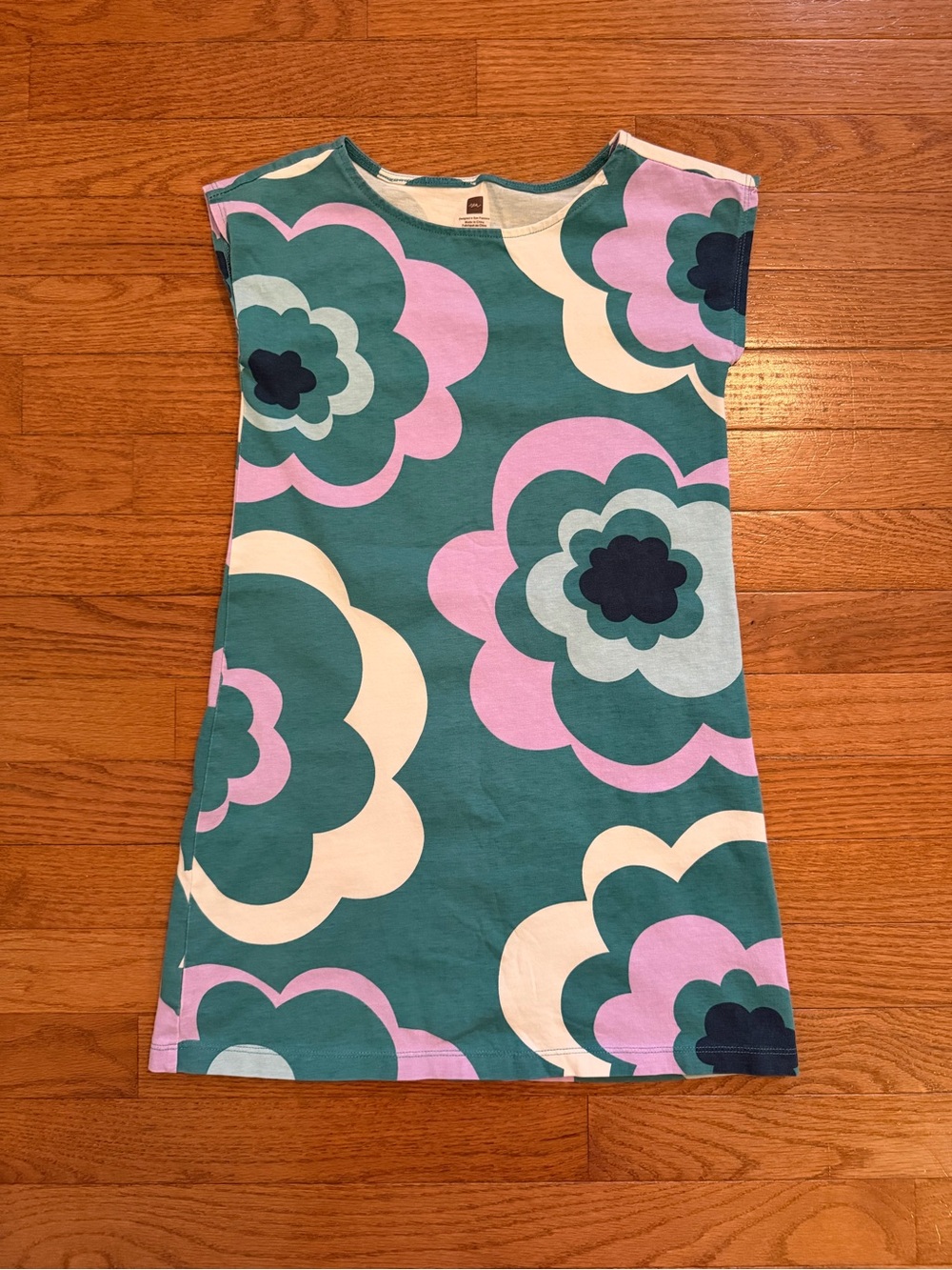 Tea Collection Retro Flower Cap Sleeve Dress